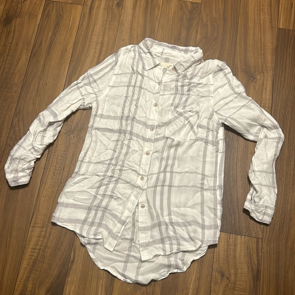 Thread + Supply Georgette Button Down Shirt - image 3